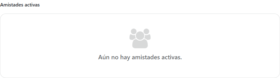 Pestaña Conexiones de un perfil visitado con amigos, seguidores y perfiles seguidos